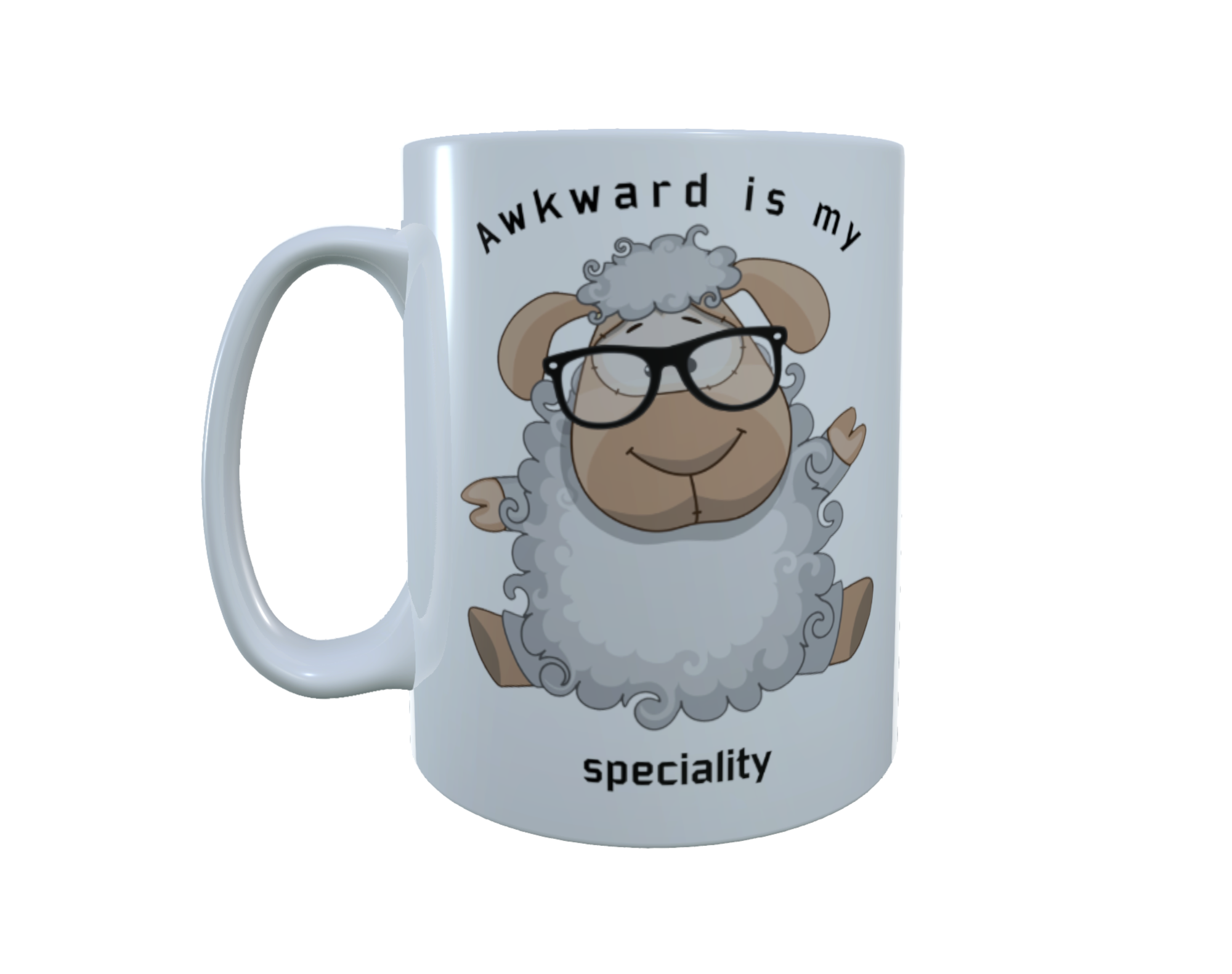 Sheep Ceramic Mug - Awkward Is My Specialty